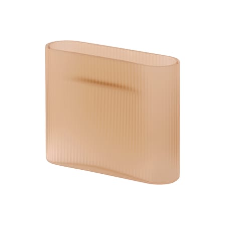 Vase Ridge verre orange / L 20 x H 16,5 cm - Muuto