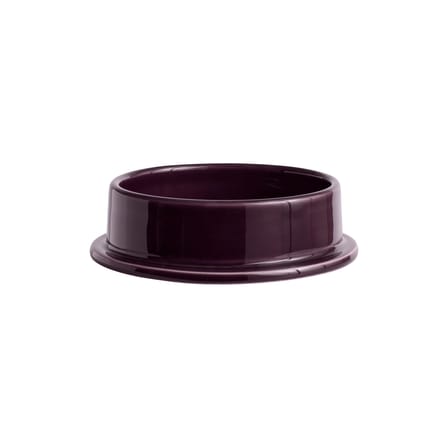 Bougeoir Column céramique violet / Pour bougie bloc - Ø 12,8 cm - Hay