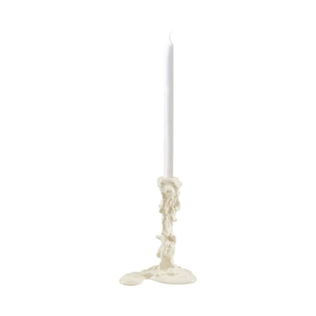 Bougeoir Drip Large métal blanc / H 25 cm - Pols Potten