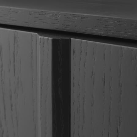 Buffet Rib bois noir / L 159 x H 86,5 cm - Normann Copenhagen