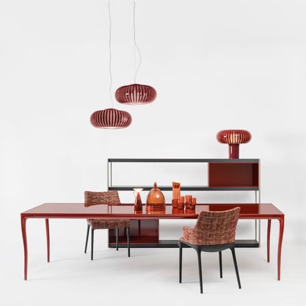 Centre de table La Coupole orange / Ø 24 cm x H 30,5 cm - Kartell