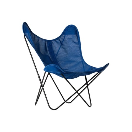 Fauteuil AA tissu bleu / Batyline Eden - Réédition 1938 - AIRBORNE