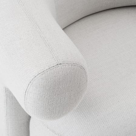 Fauteuil pivotant Burra Outdoor tissu blanc - Normann Copenhagen