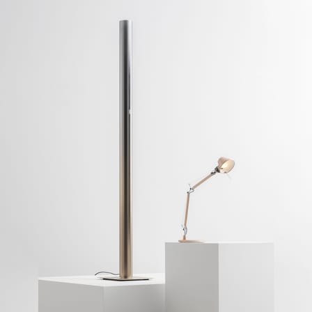 Lampadaire Ilio LED métal or argent / Edition limitée & signée 10ème anniversaire - Bluetooth - Artemide