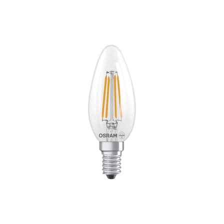 LED-Glühbirne E14 Flamme B35 glas transparent Clear / 5,9W (= 60W) - Warmweiß - Osram