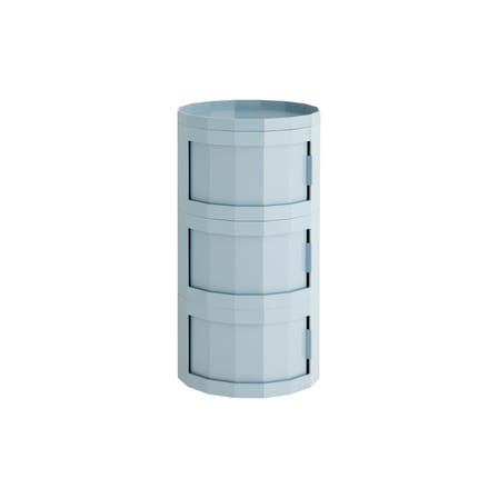 Rangement Facet High / H 66 cm - 3 portes / Avec roulettes - Hay