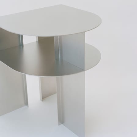 Table d'appoint Rand métal / 40 x 40 x H 48,4 cm - NEW WORKS