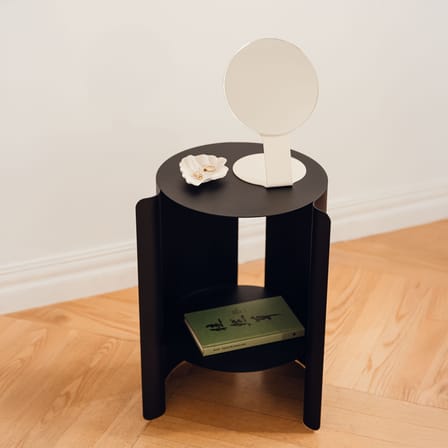 Table d'appoint Wa métal noir / Ø 32 x H 50 cm - NOO.MA