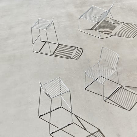 Tabouret de bar Hee métal / H 75 cm - Hay