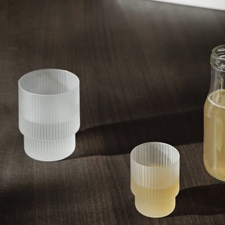 Set de 4 verres Ripple/  Ø 7 x H 9 cm (20 cl) - Ferm Living