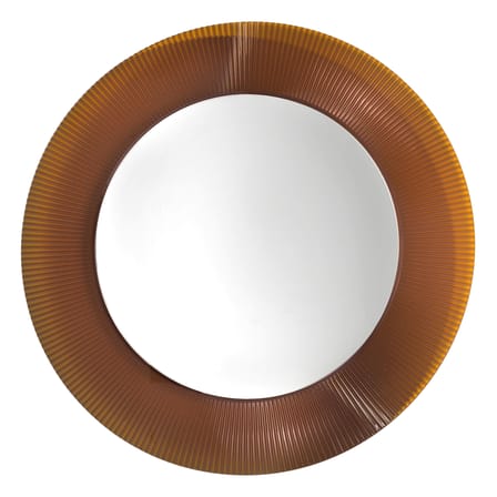 All Saints Wall mirror plastic material brown / Ø 78 cm - Kartell