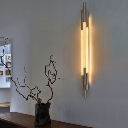 Applique ORG Large verre blanc / LED - L 150 cm - DCW éditions
