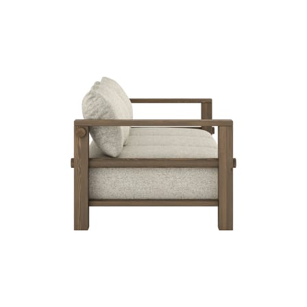 Schlafcouch Bare textil holz weiß / Einzelbett - L 225 cm - KARUP
