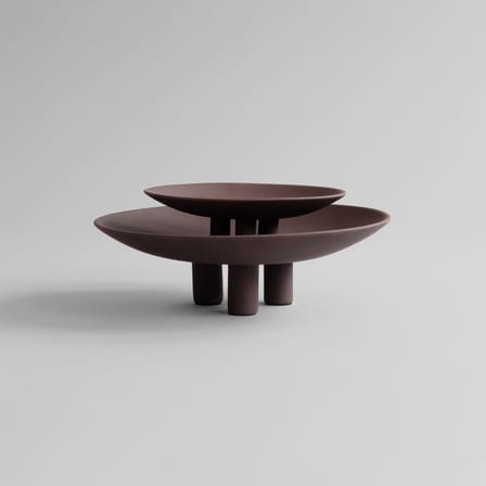 Centre de table Duck Mini céramique marron / Ø 30 x H 9,2 cm - 101 COPENHAGEN