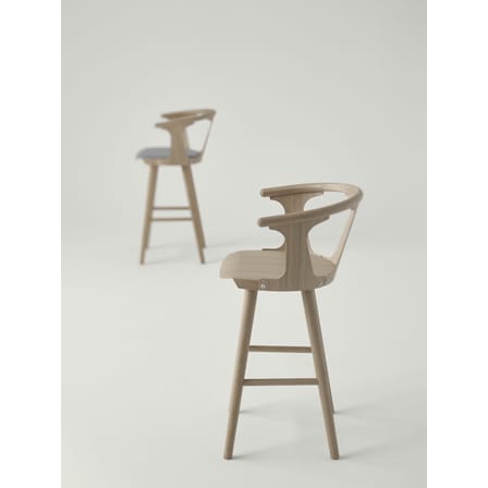 Chaise de bar In Between SK7 bois naturel / H 65 cm - Chêne - &tradition