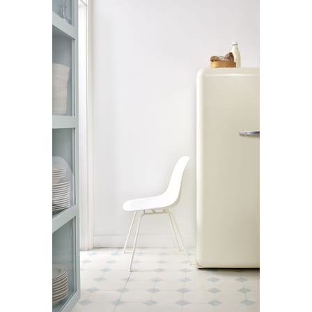 Chaise DSX - Eames Plastic Side Chair plastique blanc / (1950) - Pieds blancs - Vitra