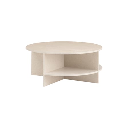 Halves Coffee table stone beige / Ø 85 cm - Muuto