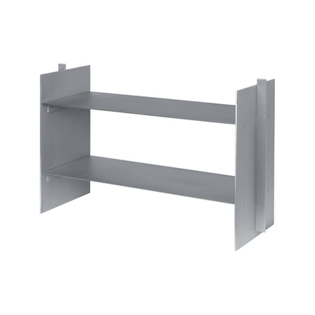 Console basse Lager métal argent / L 77 x P 28 x H 50 cm - Ferm Living
