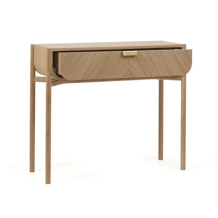 Console Marius bois naturel / Avec tiroir - L 100 cm - Hartô