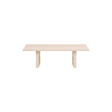 Couchtisch Noon holz weiß / 118 x 58 cm - NOBODINOZ