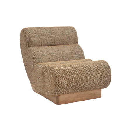 Gepolsterter Sessel Cozy textil braun / Flexibel - NV GALLERY