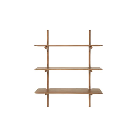 Étagère PI bois naturel / 3 étagères - Acajou massif / L 100 x H 126 cm - Ethnicraft