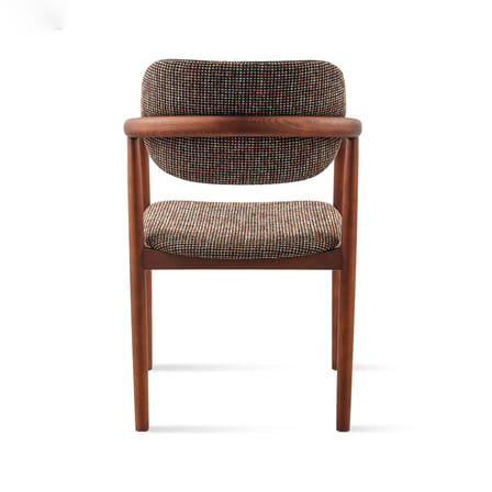 Fauteuil rembourré Henry tissu marron - POLSPOTTEN
