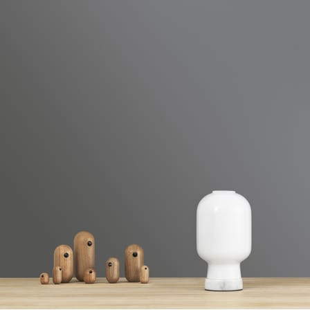 Figurine Little Bird bois naturel / H 13,5 x Ø 6 cm - Normann Copenhagen