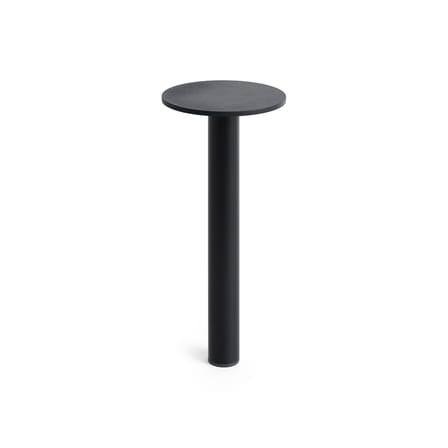 Lampada da esterno ricaricabile senza fili Host Small metallo nero / LED - H 22 cm / Fissaggio magnetico - Hay