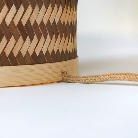 Lampe de table Barbados / Ø 25 x H 27 cm - Bambou - GOOD&MOJO