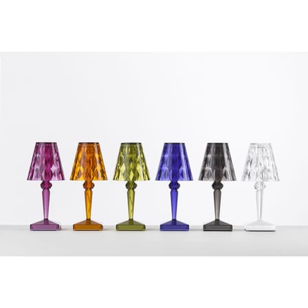 Lampe extérieur sans fil rechargeable Battery LED plastique marron / H 22 cm - USB - Kartell