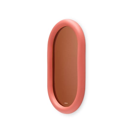 Miroir mural Mirage orange Loop / Verre coloré - L 35 x H 60 cm - Fatboy
