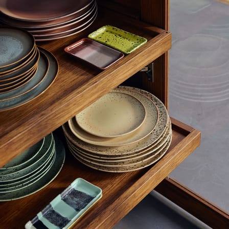 Piatto da dessert 70s ceramics ceramica beige / Set di 2 - Ø 17,5 cm - HK LIVING