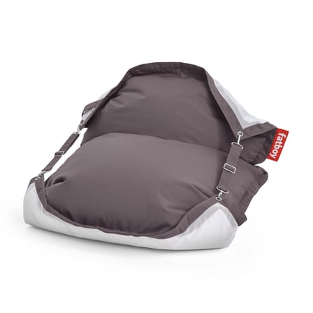 Pouf d'extérieur flottant Original Floatzac tissu gris beige / Sangles ajustables - Fatboy