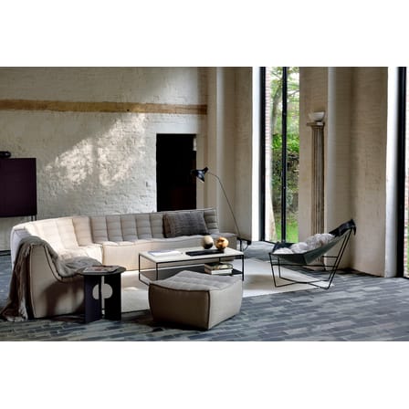 Pouf N701 tissu beige / 70 x 70 cm - Ethnicraft