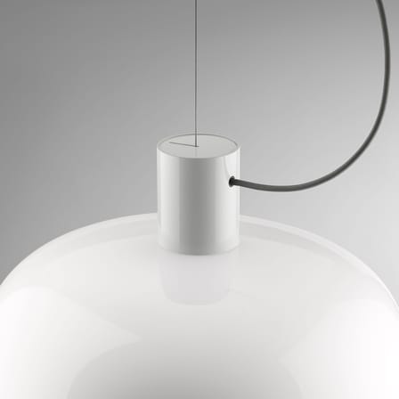 Suspension Bellhop Glass S2 verre blanc / Ø 45 x H 25,2 cm - Flos
