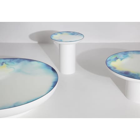 Table basse Francis Large métal / Ø 75 x H 36 cm - Miroir / Constance Guisset, 2019 - Petite Friture