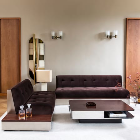 Table basse Lounge bois marron / Palissandre - 120 x 80 cm - RED Edition