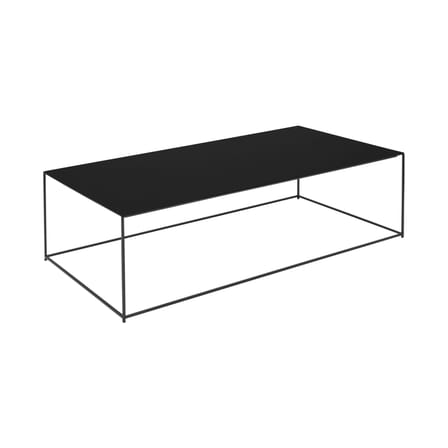 Table basse Slim Irony métal noir / 124 x 62 x H 34 cm - Zeus