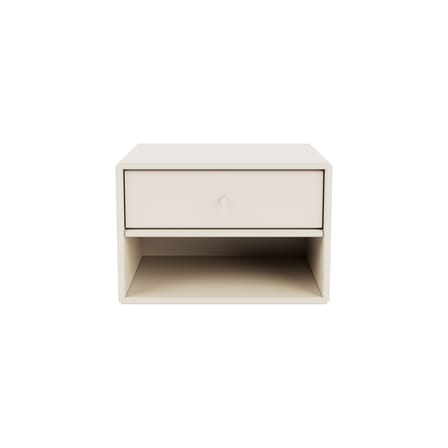 Table de chevet murale Dash bois blanc / Console - L 35,4 x P 30 x H 24 cm - MONTANA