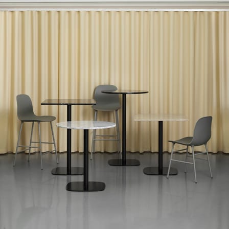 Tabouret de bar Form plastique blanc / H 75 cm - Normann Copenhagen