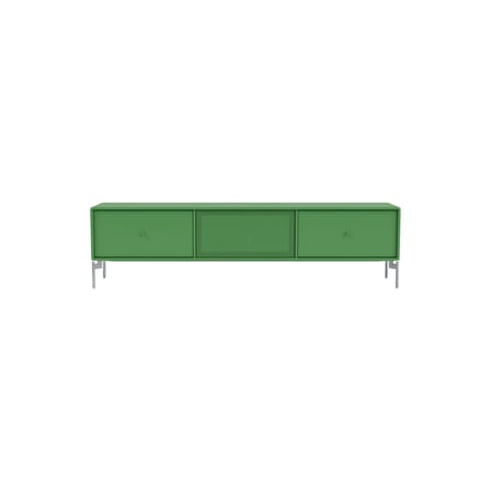 TV Möbel Octave V holz grün / Mit Füßen - L 138 x T 30 x H 36,6 cm - MONTANA