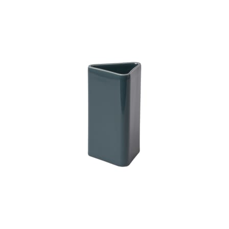 Vase Canvas Small céramique bleu / H 15 cm - Fait main / Seconde vie - raawii