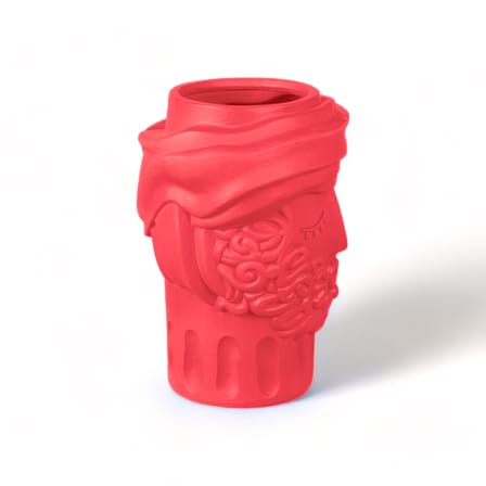 Vase Magna Graecia - Man céramique rose / H 33 cm - Seletti