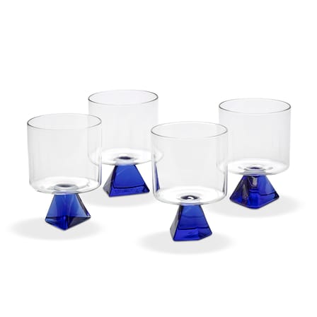 Set de 4 verres à vin Silos bleu - Serax