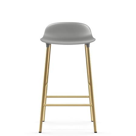 Tabouret de bar Form plastique gris / H 65 cm/ Modèle d'exposition - Normann Copenhagen