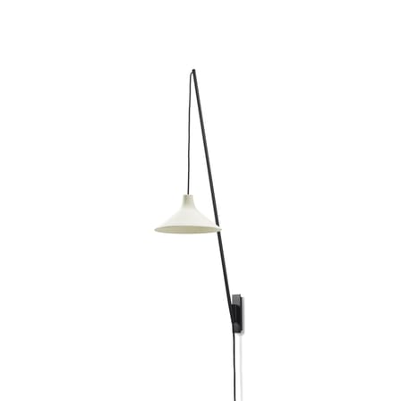 Applique avec prise Seam Small céramique blanc / H 75 cm - Serax