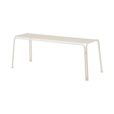 Banc Thorvald SC112 métal blanc / L 125 cm - &tradition
