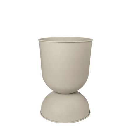 Blumentopf Hourglass Small metall beige / Ø 30 x H 42,5 cm - Ferm Living