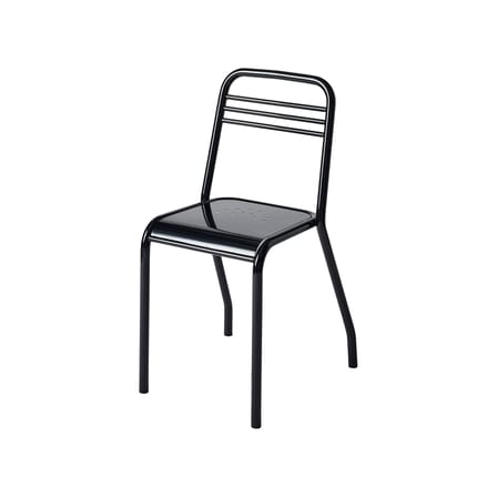 Chaise UD métal noir / Réédition 1958 - Tolix